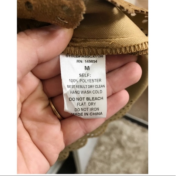 Tan Suede-like skirt - Sadie & Sage (size M) - Picture 5 of 6